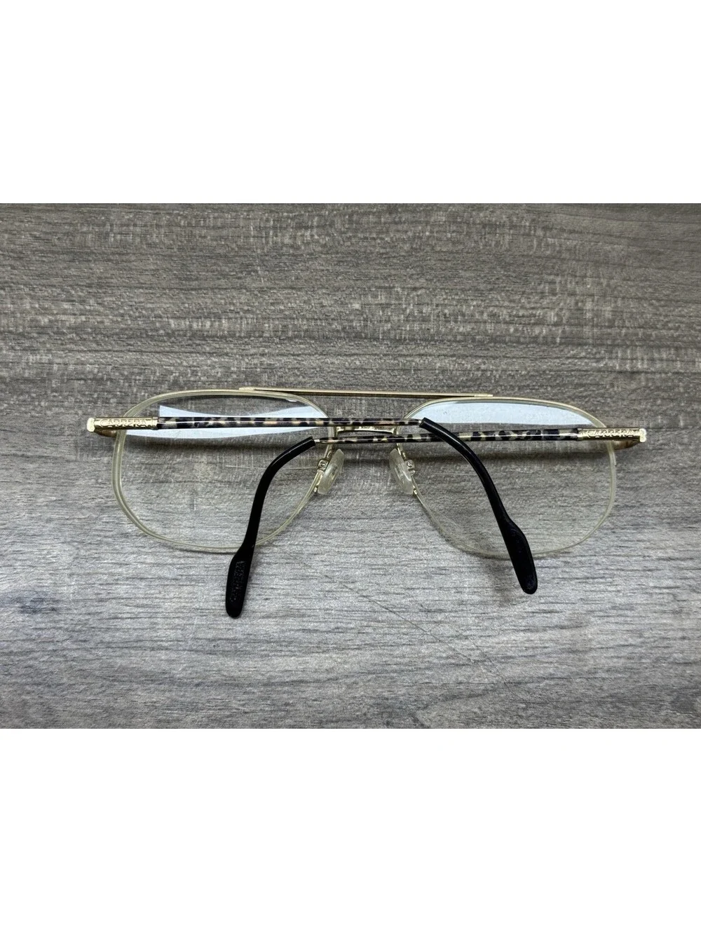 Vintage Carrera Eyeglasses 5795 80's Aviator Gold Frame 57[]18-145 Glasses Rare